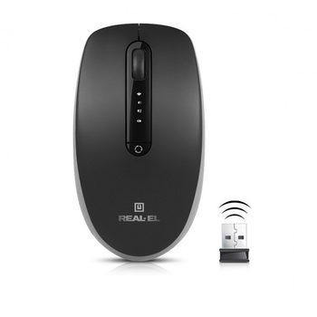Мышь Wireless REAL-EL RM-455W Black