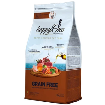 Беззерновой Корм для Взрослых Собак со Свежим Ягненком happyOne Mediterraneum Adult Dog Fresh Lamb 12 кг