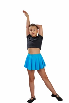 Спідниця для танців Dance&Sport N005-1D біфлекс XL/128-134 Блакитний