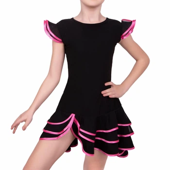 Спідниця для бальних танців Dance&Sport N 089 34/116-122 масло Черний з малиновим