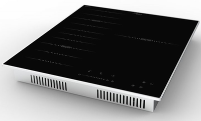 Індукційна варильна поверхня Luxor Dienlich 455 BK Pro SS Keep Warm + захисна рамка скла з функцією Stop and GO