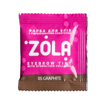 Краска для бровей ZOLA с коллагеном Eyebrow Tint With Collagen 05 Graphite 5ml