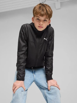 Подростковая ветровка для мальчика Puma Ess Regular Windbreaker 68516501 158-164 см Black (4067984238665)