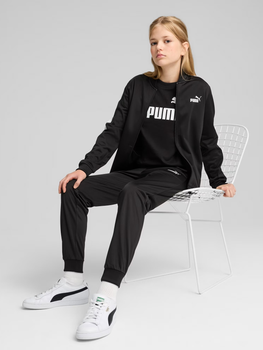 Подростковый спортивный костюм (толстовка + штаны) для девочки Puma Poly Baseball 68630201 146-152 см Black (4067983241291) 