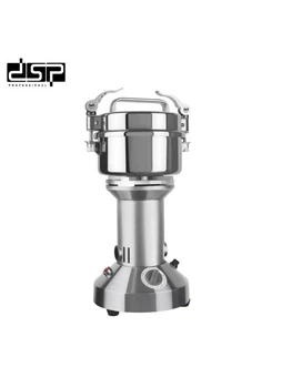 Кофемолка электрическая профессиональная DSP KA 3117 для измельчения круп и специй с таймером и замком 1500 Вт Серебристая