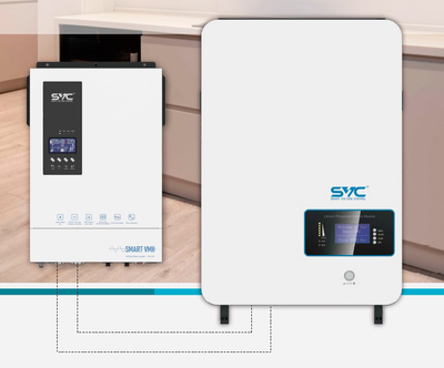 Аккумуляторная батарея SVC LiFePO4 для гибридного инвертора VMH-5048 емкостью 5120Wh (настенный монтаж) (BMV-48100)