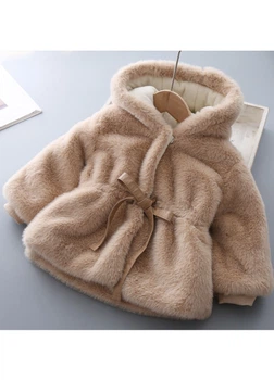 Дитяча шуба XIAMO 92 см бежева SH104