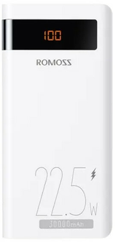 Портативний зарядний пристрій (УМБ) Romoss 30000mAh 22.5W Sense8PF PHP30-852-1735H White (001010627188)