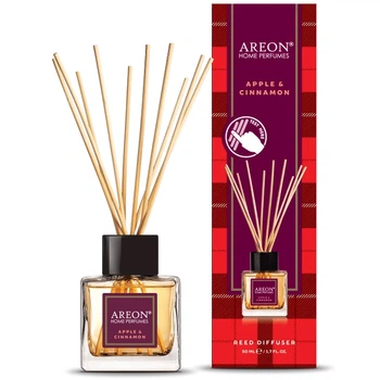 Аромадиффузор Areon Home Perfumes Tartan Apple Cinnamon 50ml, RHP04
