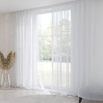 Тюль гардина класична Pivdenne 400х270, 1 шт вуаль білий (82924-400)