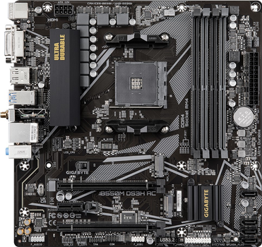Материнская плата Gigabyte B550M DS3H AC (sAM4, AMD B550, PCI-Ex16) (4719331810962)