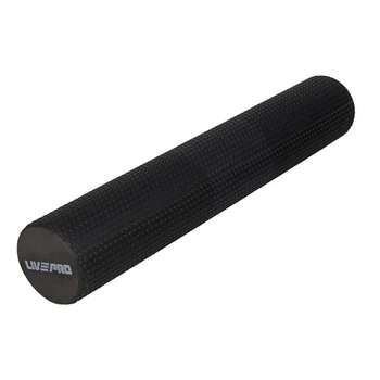 Масажний ролик LivePro FOAM ROLLER 90x15 см Чорний