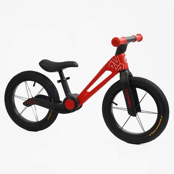 Детский велобег Corso 14" NL-60320 складная нейлоновая рама, колеса 14" Красный