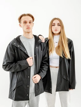 Куртка унисекс Rains Jackets Черный 2XS/XS (7d1201-Black 2XS/XS)