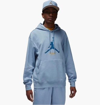 Чоловіча толстовка спортивна JORDAN M J ESS FLC BASELINE HOODIE M блакитний (FD7545-436)