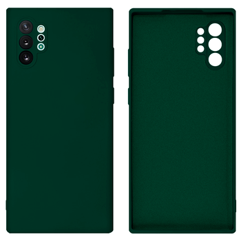 Чехол противоударный Silicone case защита камеры Kassel для Samsung Note 10 Plus (22) зеленый Forest Green
