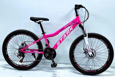 Спортивный велосипед 24 дюйма Corso «STARK» SK-24704 Saiguan 21 скорость розовый