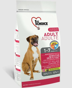 Сухой корм 1st Choice Adult Sensitive Lamb&Fish для взрослых собак всех пород с ягненком и океанической рыбой