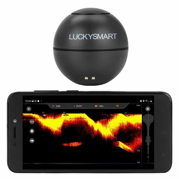Бездротовий ехолот для риболовлі Lucky LS-2W, кут огляду 90°, глибина 0,7/45 м