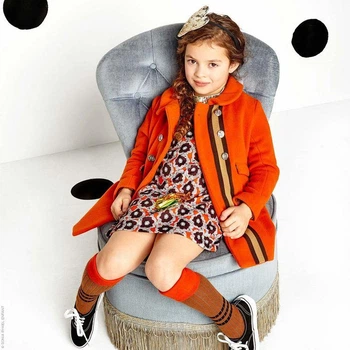 Пальто Sonia Rykiel, арт. 46525501-j1, оранжевое, размер: 8 лет (рост 128 см)
