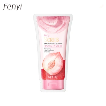 Одноразовый скраб для лица и тела с персиком Fenyi Skin Fragrant Scrub Honey Peach, Персик 8г