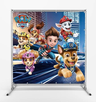 Баннер "Paw Patrol. Щенячий патруль. Команда. Все герои" размер 2х2м. С люверсами.