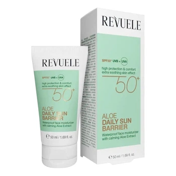 Крем-флюид солнцезащитный для лица REVUELE Aloe Daily Sun Barrier SPF 50+, 50 мл