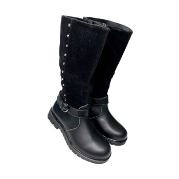 Чоботи чорні високі Weestep (1025-19) 34(р)