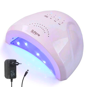 Лампа для манікюру 48 Вт LED+UV / Для сушіння гель лаку / Манікюрна лампа SUN ONE WHITE (L)