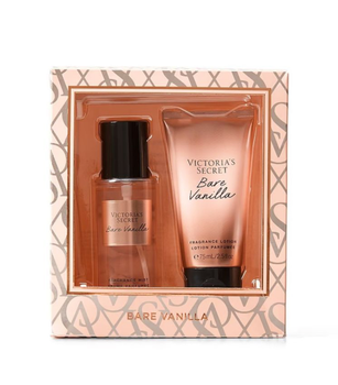 Подарунковий набір Victorias Secret Bare Vanilla Set лосьйон та спрей для тіла 2*75 мл