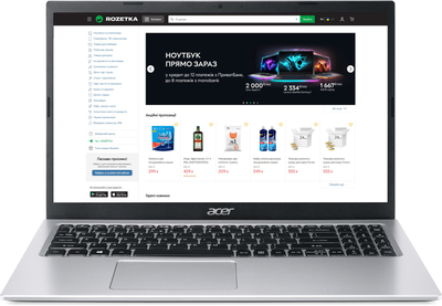 Ноутбук Acer Aspire 3 A315-35-P1LT (NX.A6LEU.02V) Pure Silver