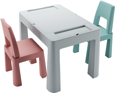Комплект мебели Tega Baby Teggi Multifun + 2 стульчика turquoise old rose grey (TI-011-174)
