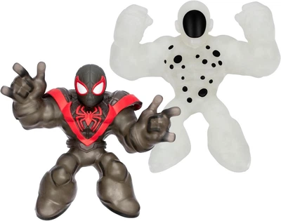 Фигурки Стретч Антистресс Heroes of Goo Jit Zu Marvel Glow Surge Spider Verse Super Collider Pack