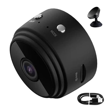 Мини камера с ночным видением IP Wi-Fi HD A9 Черная