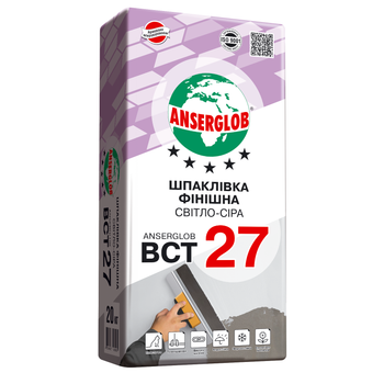 Шпаклевка финишная Anserglob BCT 27, 20 кг