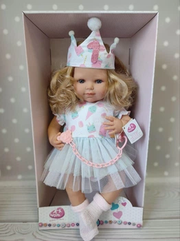 Лялька з волоссям Happy birthday Baby Sweet Nina 1228 Berjuan, 50 см