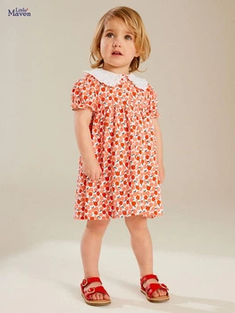 Детское летнее платье для девочки Little Maven арт 8428 98 см Красный