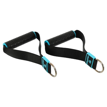 Ручки (2шт) для эспандера STRAP HANDLE PRO LiveUp LP8192J (нейлон, TPR, черный)