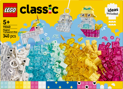 Конструктор LEGO Classic Волшебная прозрачная коробка 340 деталей (11040)