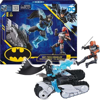 Фигурка Бэтмен на снегоходе и Дезстроуке 10см Batman DC Comics Spin Master 6061614