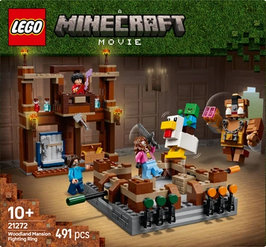 Конструктор LEGO Minecraft Бійцівський ринг у лісовому маєтку 491 деталь (21272)