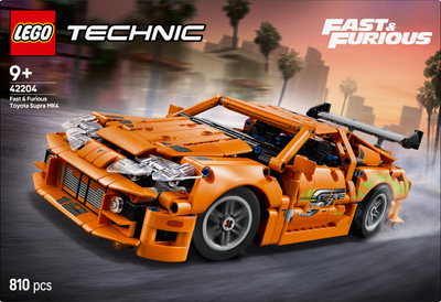 Конструктор LEGO Technic Fast and Furious Toyota Supra MK4 810 деталей (42204) 