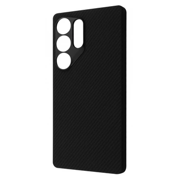 Чохол карбоновий тонкий Proove Carbon Kevlar Slim with Magnetic Ring MagSafe для Samsung Galaxy S25 Ultra black