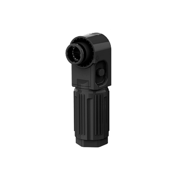 Силовой разъем для АКБ SRDB-250 (папа), угловой, 250А, 1500V, IP67, Black