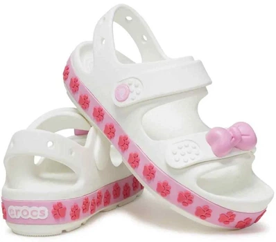Босоніжки Crocs Crocband Cruiser Pet, J3, White Pink Tweed, 34-35