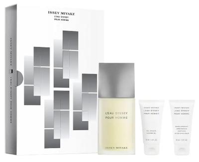 Zestaw upominkowy dla mężczyzn Issey Miyake L'eau D'issey Pour Homme Woda toaletowa 125 ml + Żel pod prysznic 50 ml + Balsam po goleniu 50 ml (3423222106553)