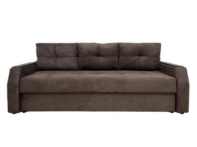 Диван раскладной Virkoni Браво 220x90x71 см еврокнижка Аляска 28 коричневый (44701-010010528)