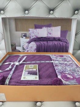 Комплект постільної білизни First class Mor літній з покривалом