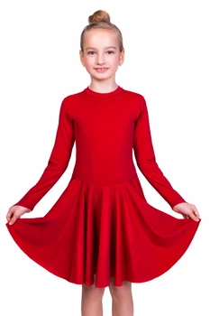 Бейсик для бальных танцев Dance&Sport N99 бифлекс 2XL/134-140 Вишневый
