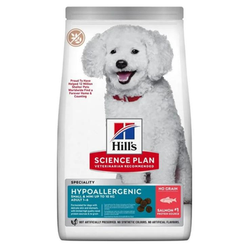 Сухой корм для собак Hill's Science Plan Hypoallergenic Small & Mini Adult с лососем 1.5 кг (052742060903)